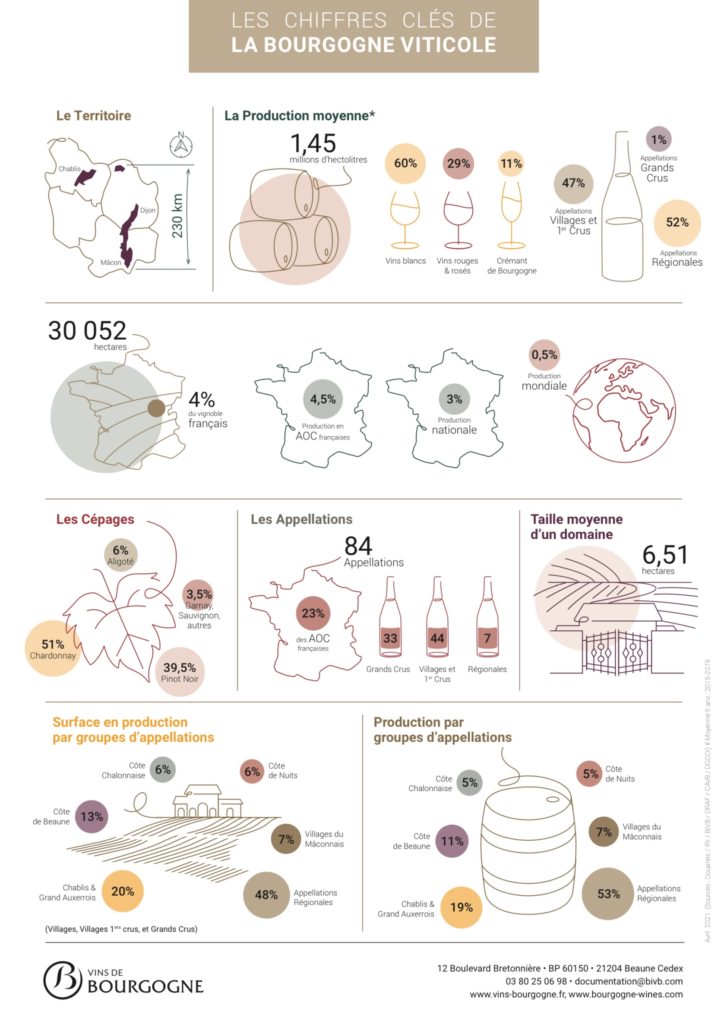 Les chiffres clés sur les vins de Bourgogne